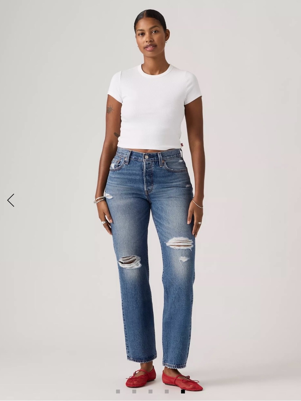 Levi’s 501 90s Ankle Women’s Jeans Natural Style Medium Wash